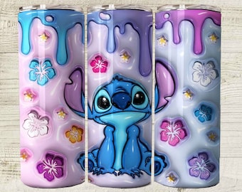 Stitch 3D 20oz Tumbler Cup, Stitch Lover, Disney Stitch, Lilo and Stitch Cup, Gift, Birthday Present