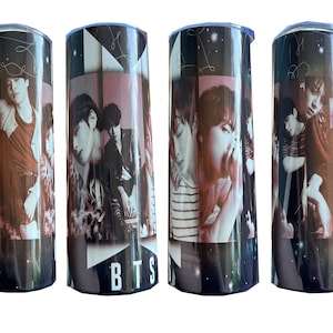 BTS Army KPOP 20 oz Tumbler Straight Skinny Tumbler Dalmajung Jungkook Jimin RM Taehyung Suga JHope Jin