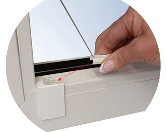 Uchwyt do żaluzji plisowanych bez wiercenia – montaż do ramy okiennej RAHMEN