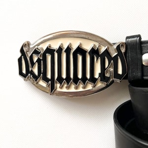 DSQUARED2 ウォレットチェーンベルト レザー×メタル ヴィンテージ風 Dsquared2 Belt - Etsy