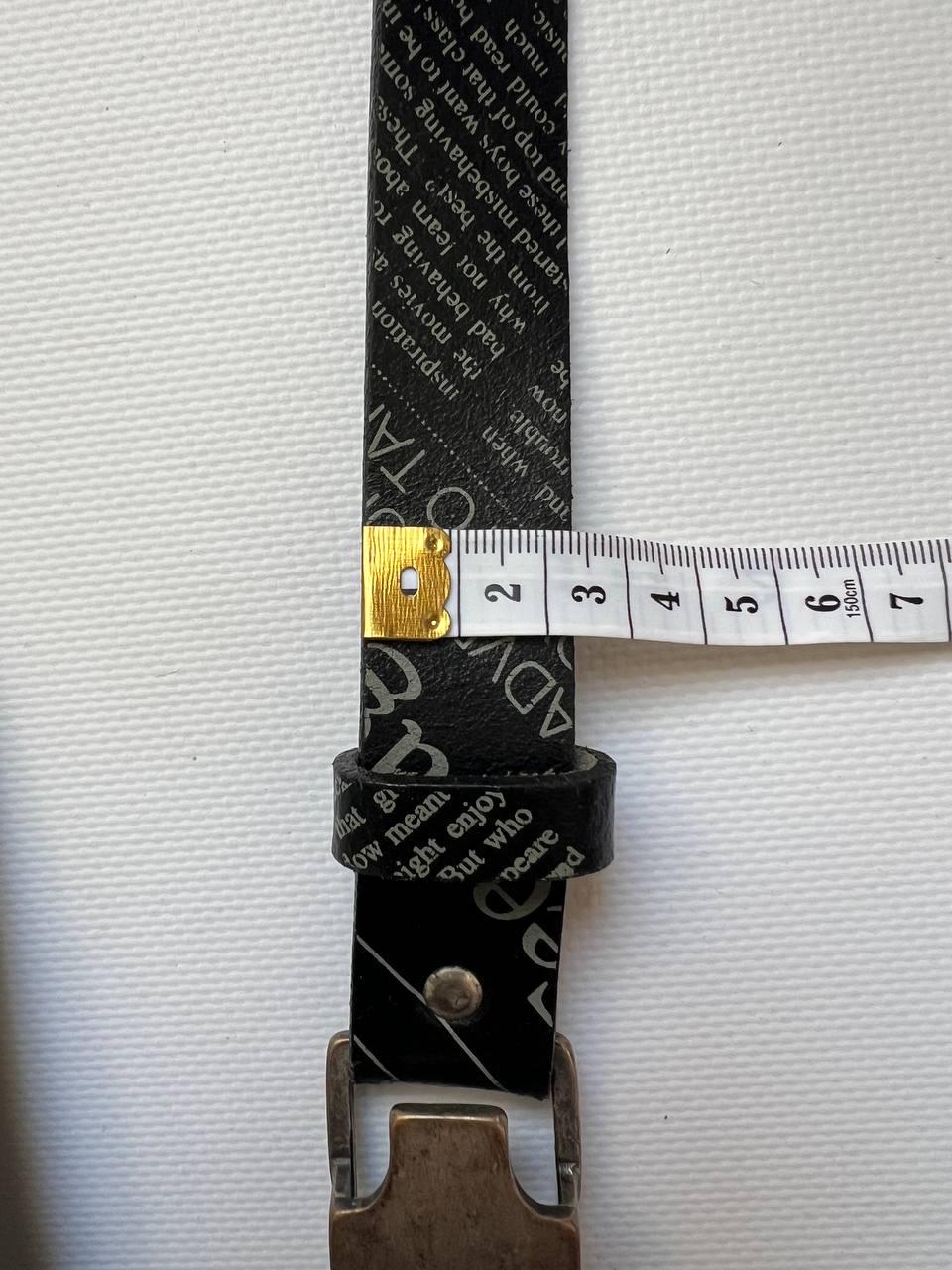 小物 John Galliano newspaper belt Vintage John Galliano Printed Newspaper Gazette Logo Belt With