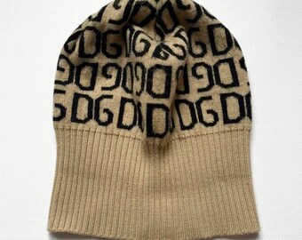 Dolce Gabbana Wool D&G Beanie Monogram Logo Hat Print Y2k - Etsy