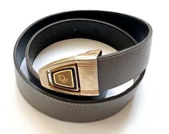 Vintage John Galliano Printed Newspaper Gazette Logo Belt With