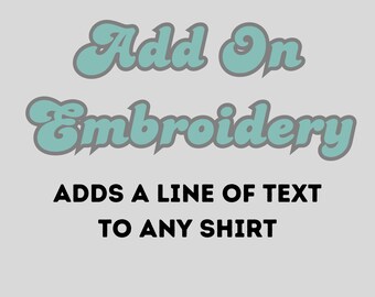 Add a Line of Text to any Shirt
