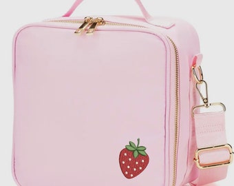 Embroidered Strawberry Lunchbox