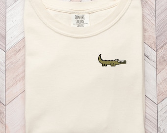 Embroidered Mini Crocodile Tee