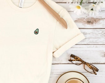 Embroidered Mini Avocado Tee