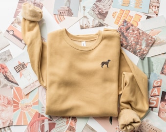 Custom Embroidered Labrador Retriever Crewneck Sweatshirt