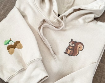 Embroidered Squirrel Sweatshirt