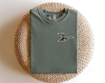 Embroidered Camo Duck T-shirt