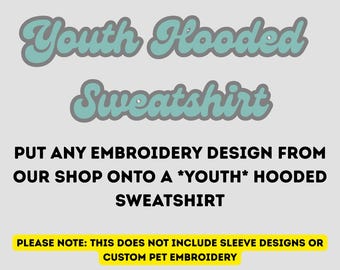 Youth Gildan Softstyle Hooded Sweatshirt- Choose your Design