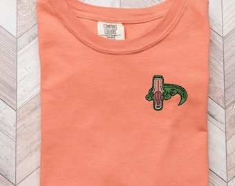 Embroidered Alligator Tee