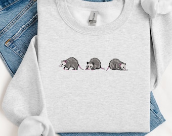 Embroidered Opossum Sweatshirt