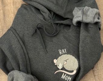 Embroidered Fancy Rat Hoodie