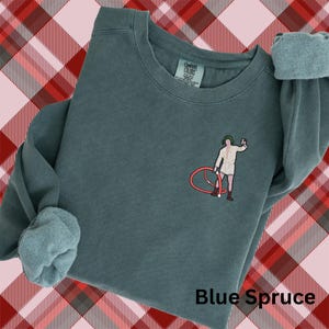 Zabawna haftowana bluza świąteczna: Sweter świąteczny z szambem zdjęcie 2