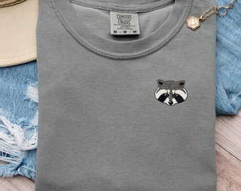 Embroidered Raccoon Tshirt