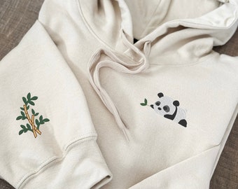 Embroidered Panda Hoodie