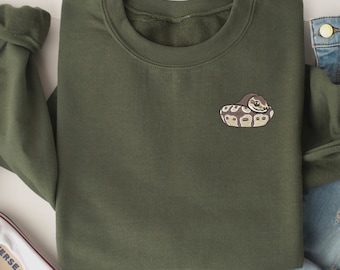 Embroidered Ball Python Sweatshirt