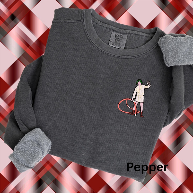Zabawna haftowana bluza świąteczna: Sweter świąteczny z szambem zdjęcie 4