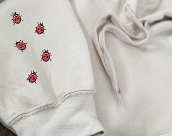Embroidered Ladybug Sweatshirt