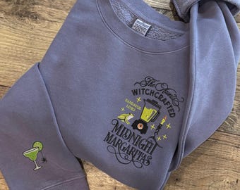 Embroidered The Aunts Midnight Margaritas Sweatshirt