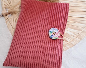 Book cover, padded book pouch, book protection cover, bookmark