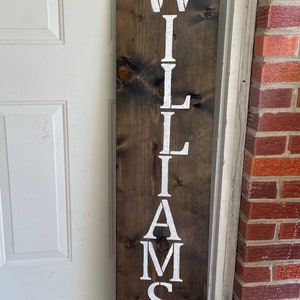 4 foot Welcome/Family name signs