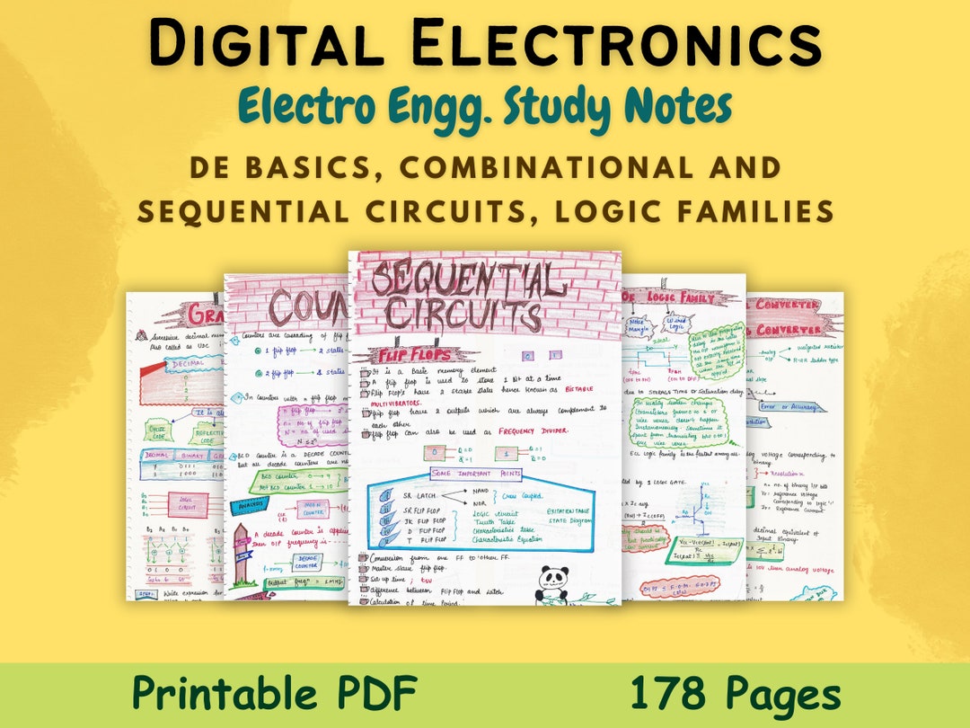 Digital Electronics Study Notes PDF for STEM Electrical and Computer