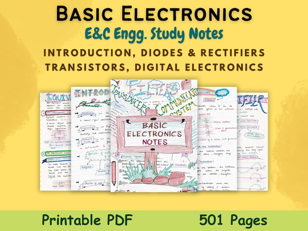 Basic Electronics Study Notes PDF for STEM Electrical and Computer