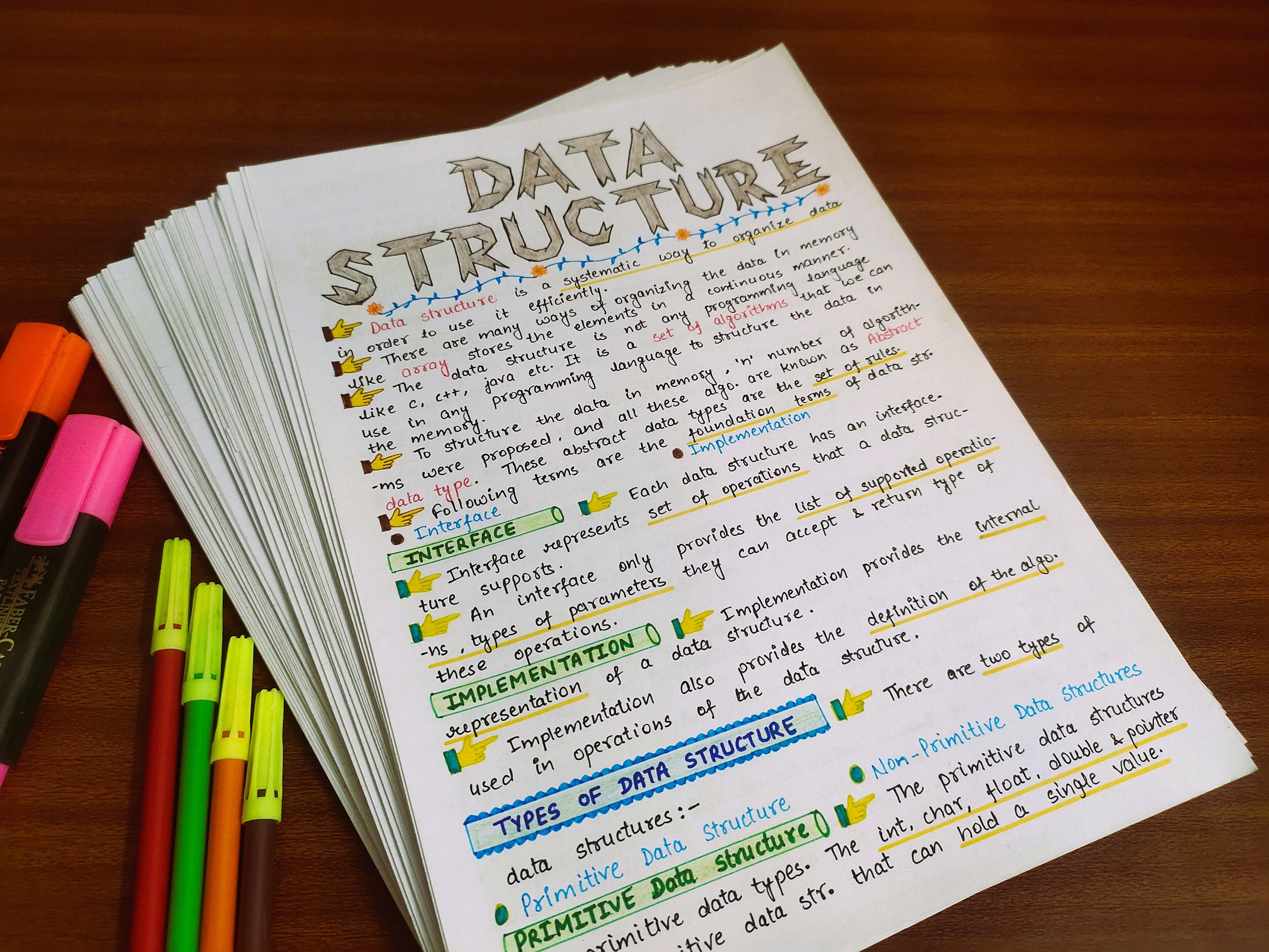 Data Structure and Algorithm Note | Aesthetic Study Notes for Computer ...