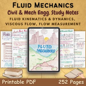 Fluid Mechanics Study Notes - Civil & Mechanical Engineering, STEM Education Aesthetic, In-Depth Study Guide for STEM Students and Teachers