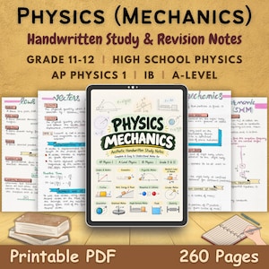 Apuntes de estudio de Física (Mecánica) / Grados 11–12 / Física AP 1, IB y A-Level