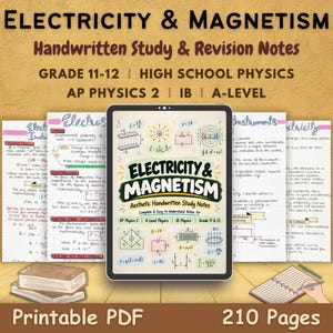 Physik-Lernmaterialien zu Elektrizität und Magnetismus | Klassen 11–12 | AP Physik 2, IB & A-Level