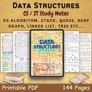 Data Structure and Algorithm Study notes | DSA Aesthetic Study Guide PDF for Computer science Student and Teachers & Technical interviews
