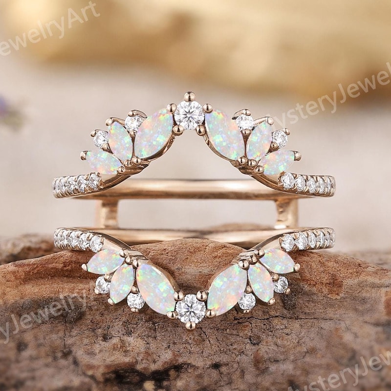 Rainbow Opal Ring - Etsy