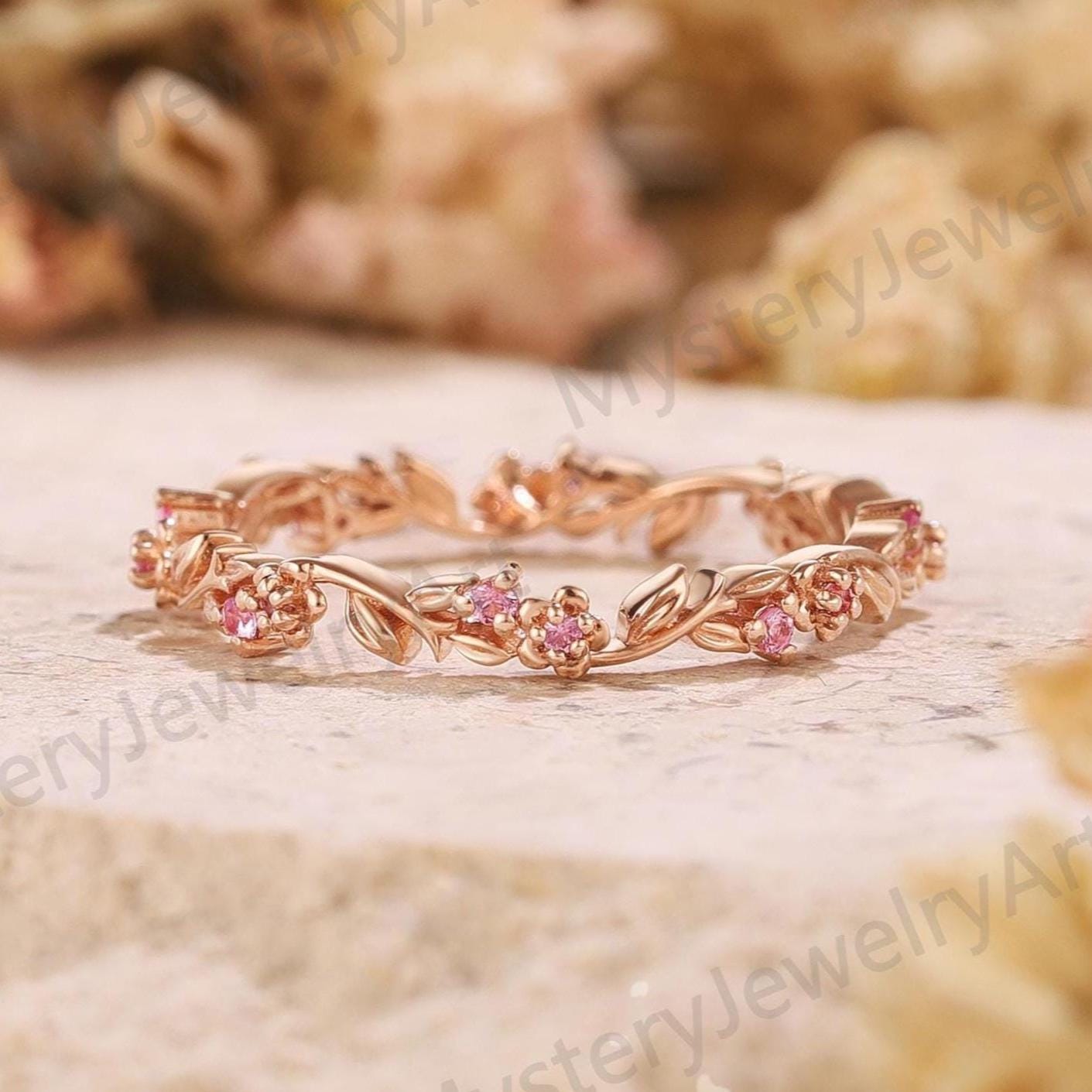 Sakura Sapphire Ring - Etsy