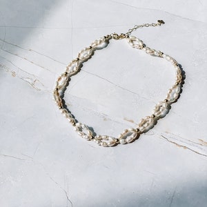 Freshwater Pearl Choker Loop Style Necklace image 6