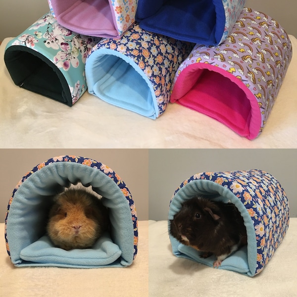 Squish Tunnel with Removable Pad for Guinea Pigs/Rat/Hedgehog/Degu, etc.