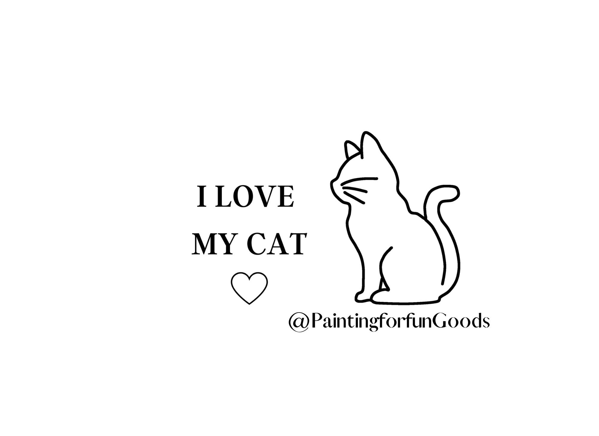 I Love My Cat SVG PNG Cat Lover Svg Cats SVG Kitty Svg Etsy