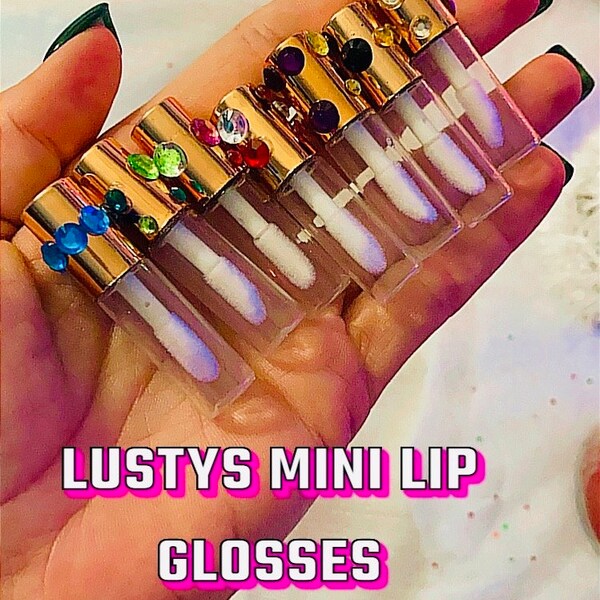 Pocket sized , mini lip balms .Lustys mini lip glosses! Comes in variety of colors and flavors! Also comes with accessories