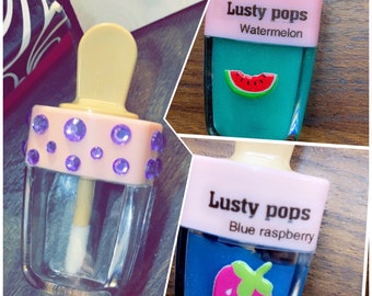 Best Lip balm for dry lips! All natural ingredients lip pops,, Lusty  pops! Comes with accessories!