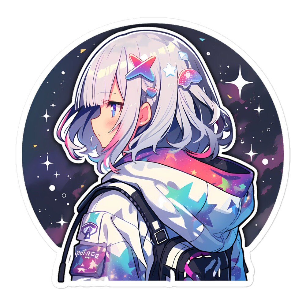 Astral Hoodie Anime Girl Vinyl Sticker High-quality Decal - Etsy
