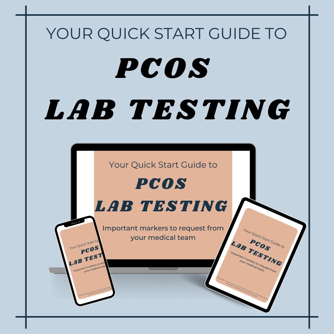 PCOS Lab Testing Guide PCOS Lab Markers Intro to Pcos Etsy