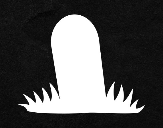 Tombstone Vinyl Decals White Vinyl Decal Tombstone Vinyl - Etsy