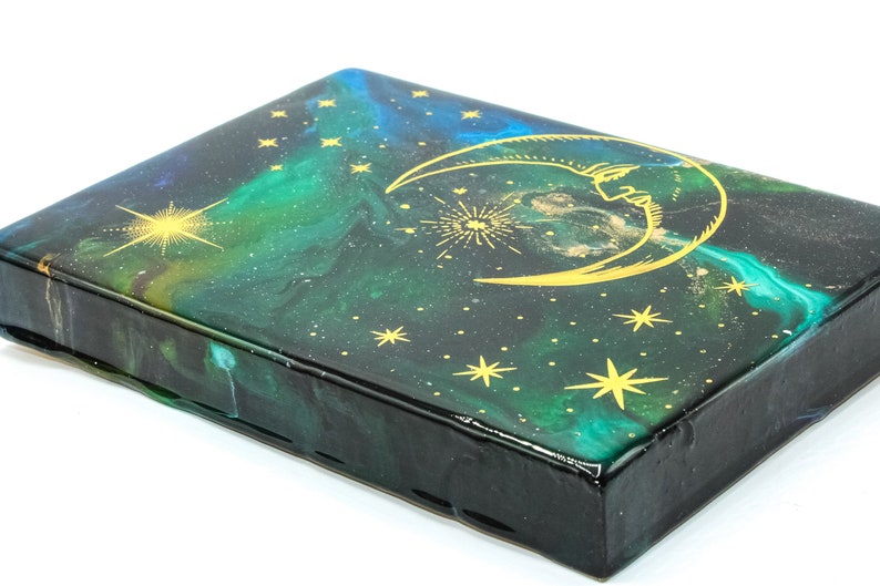 Epoxy Resin Space Inspired Painting Etsy