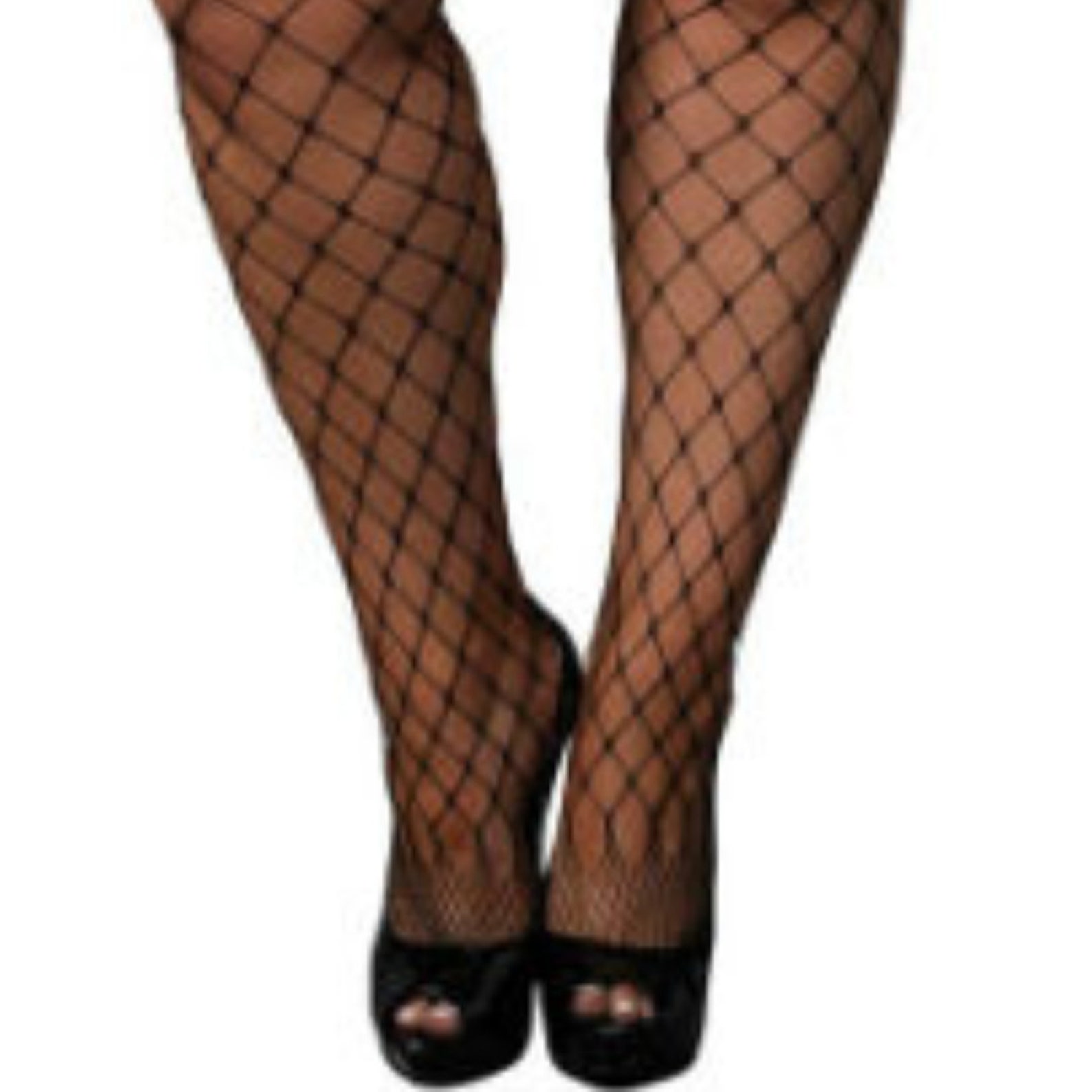 PLUS SIZE Catsuit FISHNET Open, Sexy See Through Lingerie Big Size, Fish Net Bodystocking