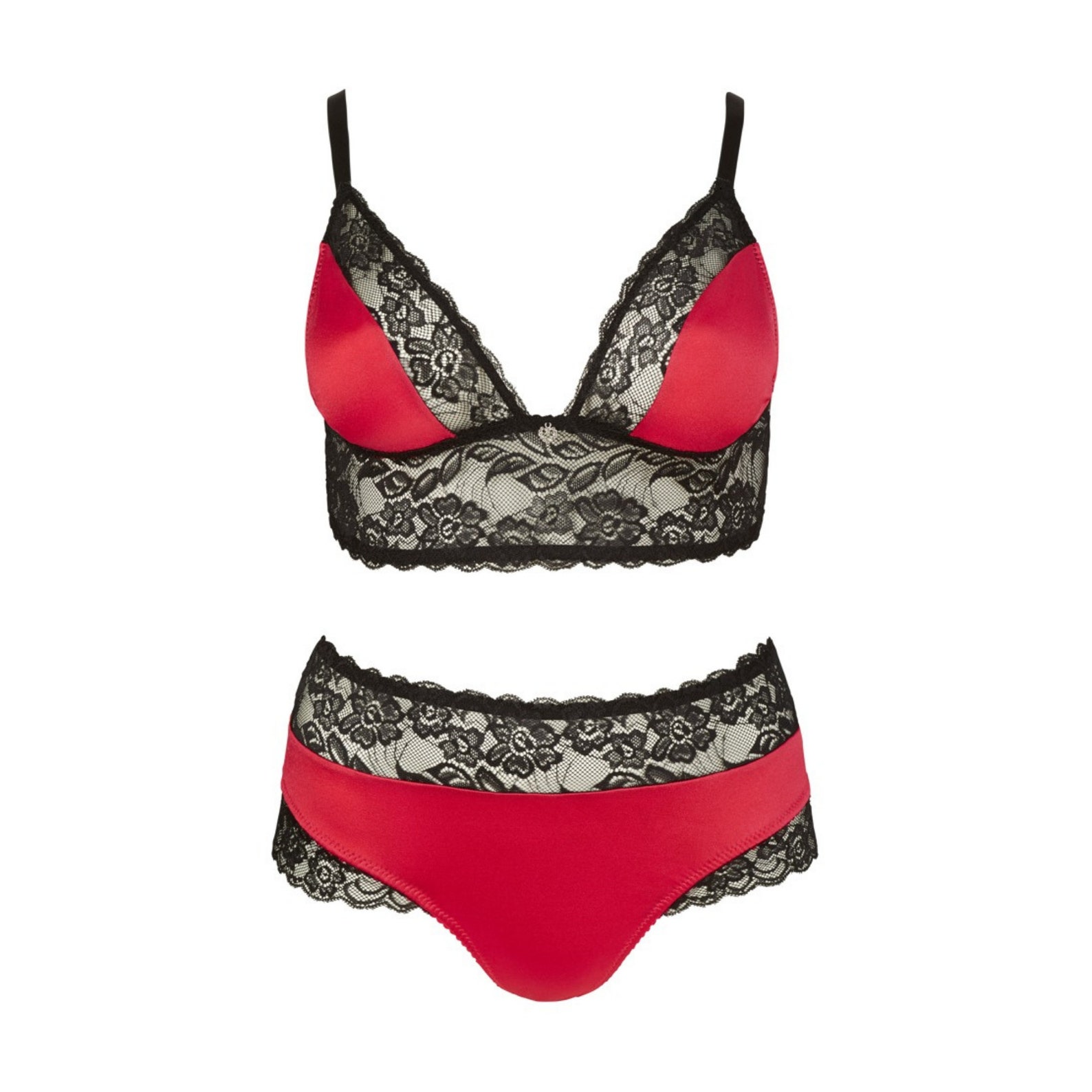 Sexy Plus Size Lingerie Satin Red, XL4XL, Curvy Lingerie Sexy Bra, Erotic Underwear, XL