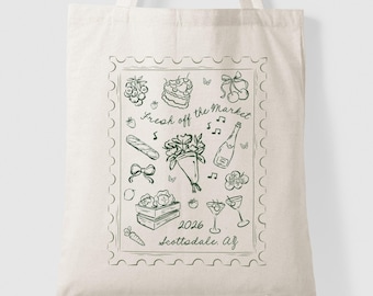 Custom Fresh Off The Market Tote Bag – Bachelorette Party Favor