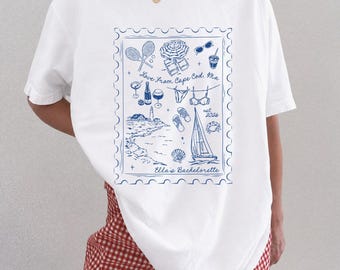 Custom Cape Cod Bachelorette Shirt, Coastal Comfort Colors® Shirt, Beach Girls Trip Tee