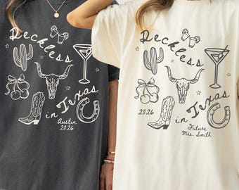 Custom Cowgirl Bachelorette Shirt • Western Girls Trip & Birthday Comfort Colors® T-shirt